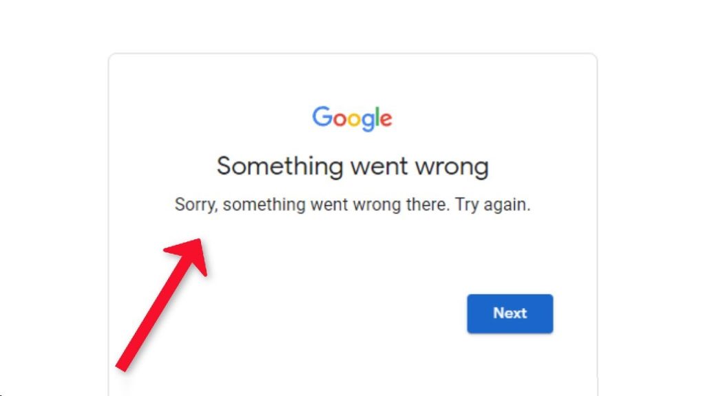 Gmail Something Went Wrong Error and Solution